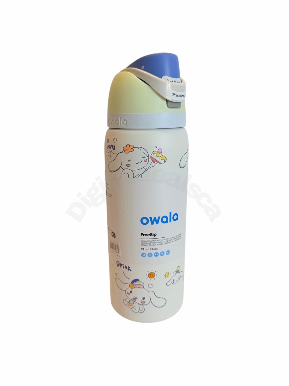 Owala x Sanrio Cinnamoroll 32 oz FreeSip Water Bottle New in box